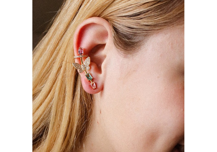 BRINCO EAR CUFF BORBOLETA