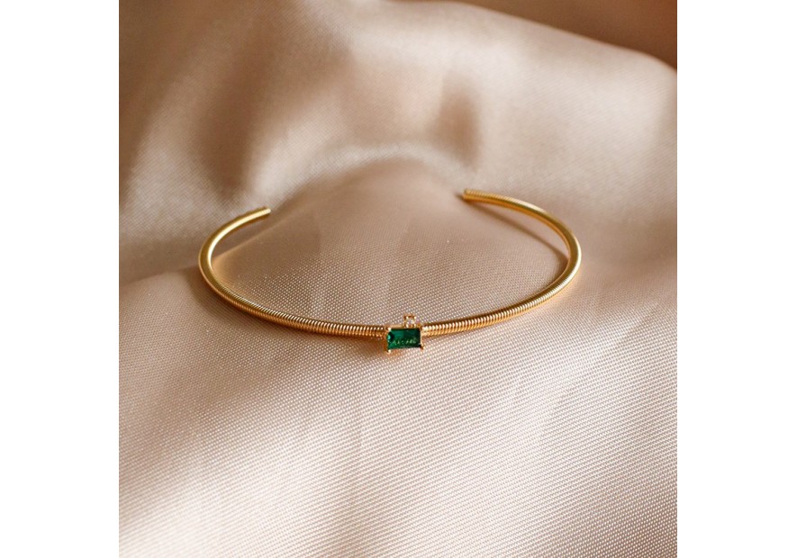 BRACELETE CRISTAL VERDE