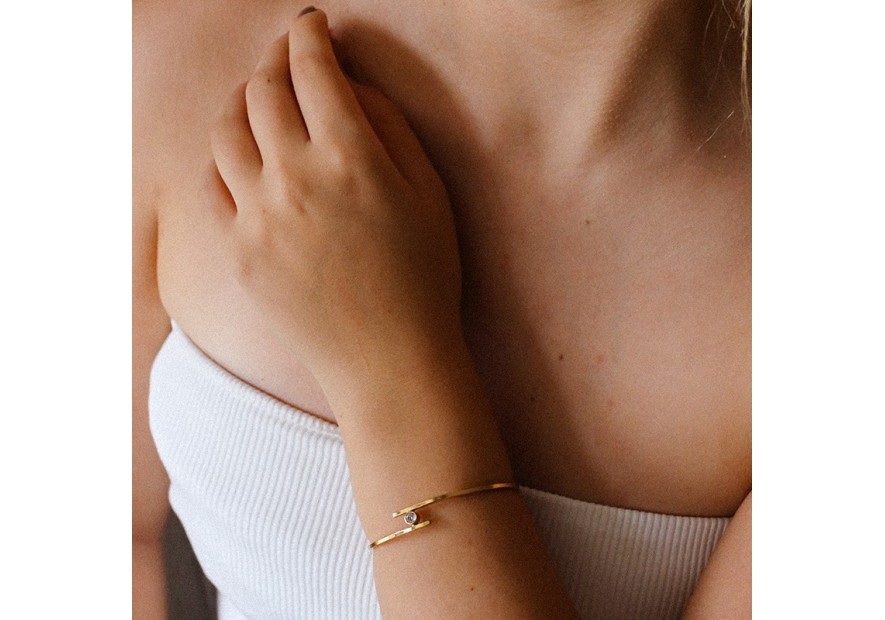 BRACELETE ABERTO TIRAS