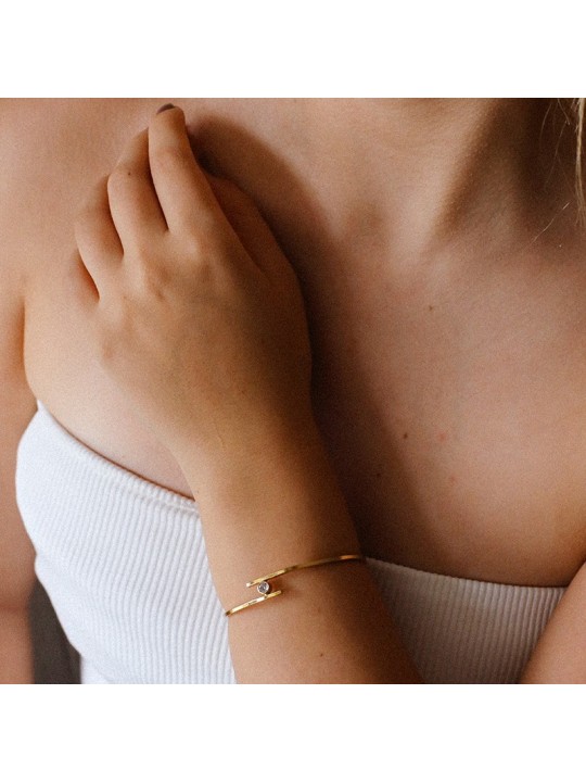 BRACELETE ABERTO TIRAS