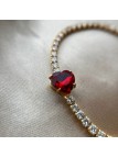 PULSEIRA ZIRCONIA STRAS CORAÇÃO