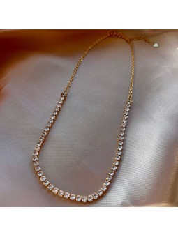COLAR CHOKER ZIRCONIA CRISTAL