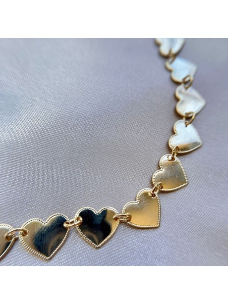 COLAR CHOKER CORAÇÃO MEDALHINHA