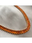 COLAR ZIRCONIA BAGUETE LARANJA