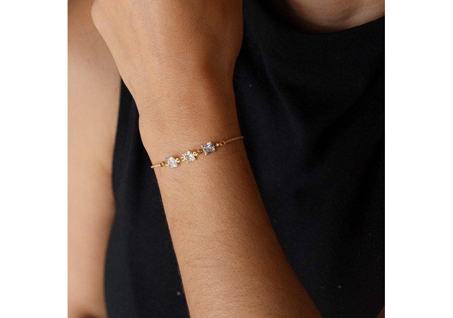 PULSEIRA QUADRADA ZIRCONIA